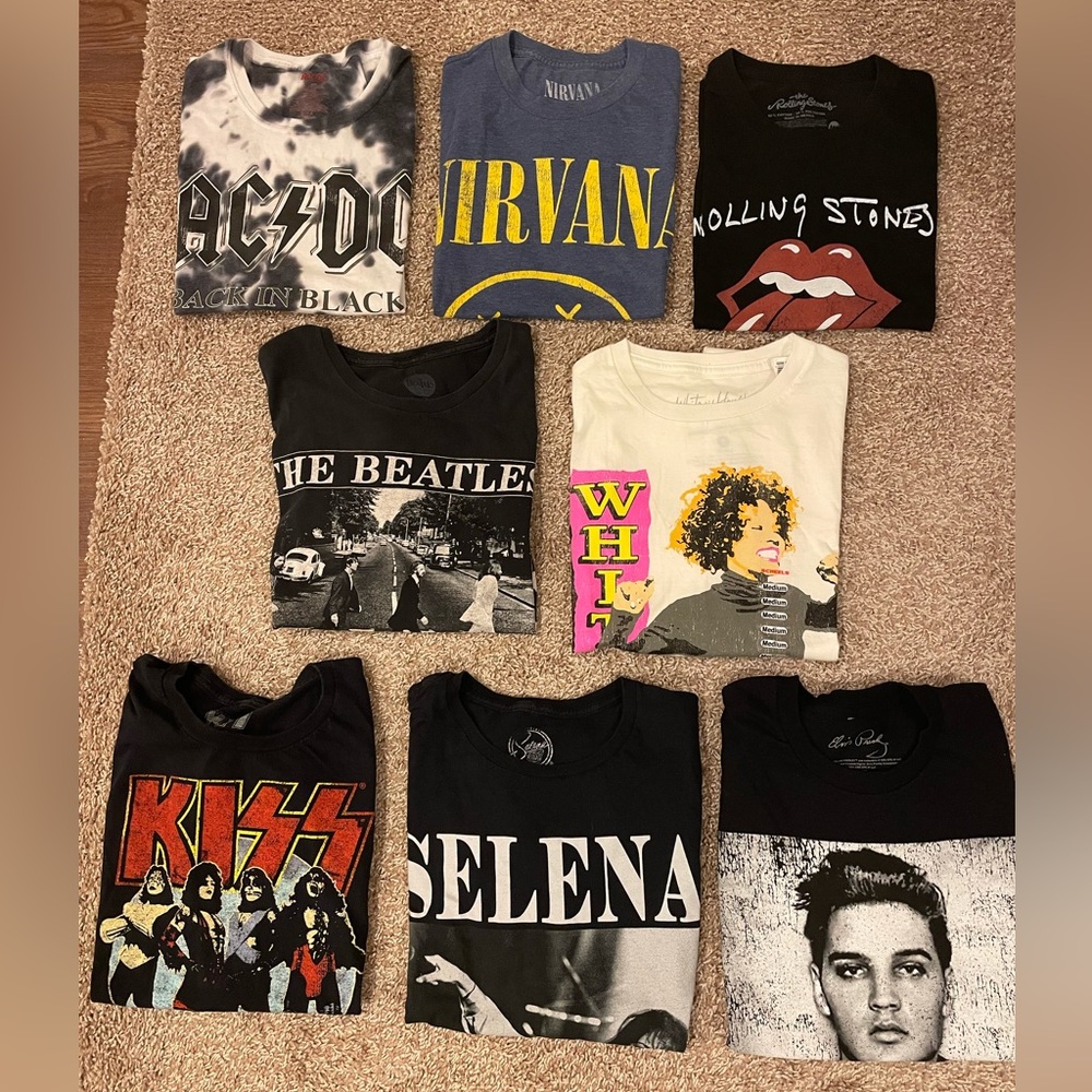 Mens Wholesale Bulk T-Shirt rock band t shirt pop culture Sizes M&L